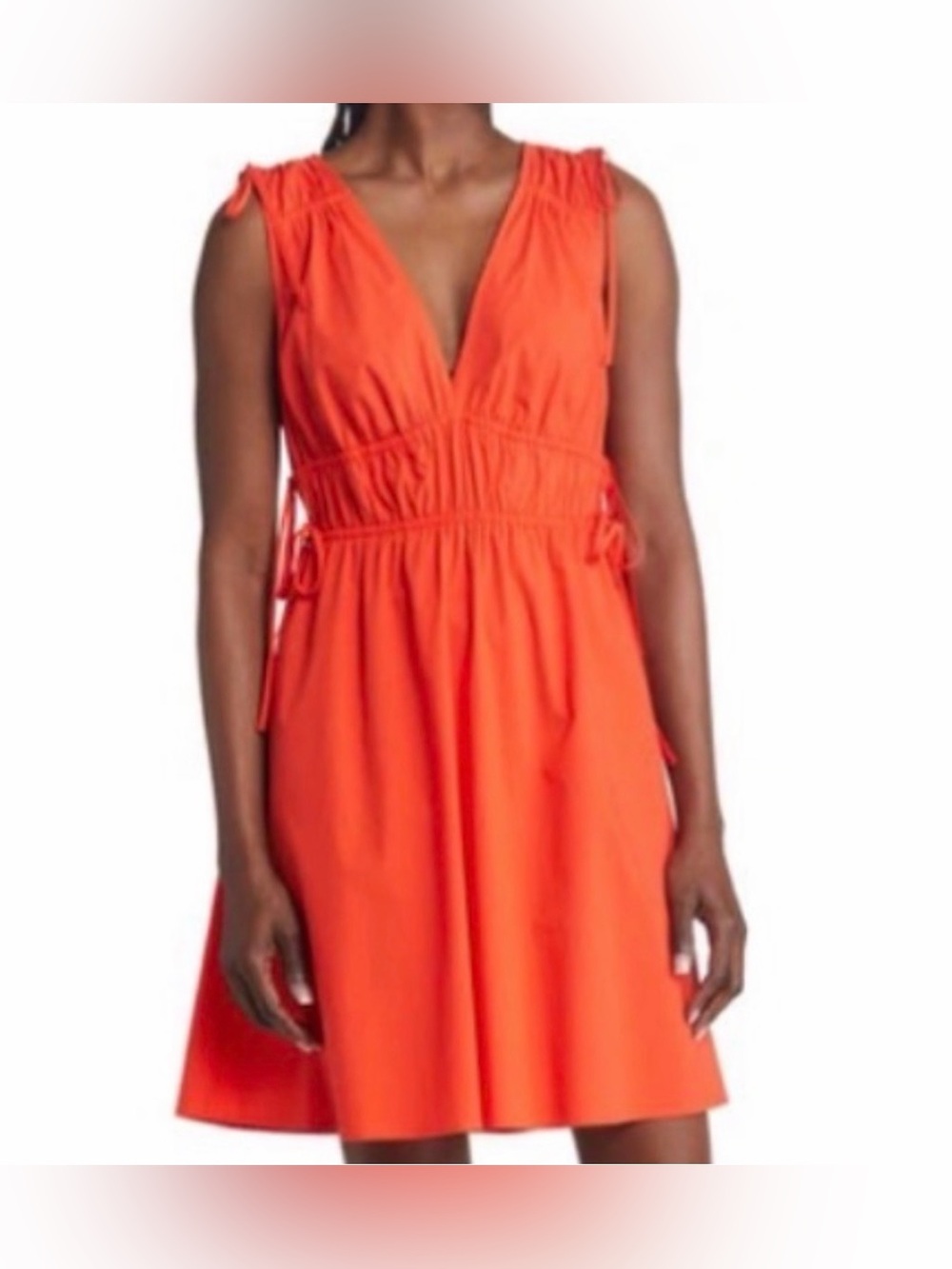 NWT Rails Fay Sleeveless Cotton Red Orange Grenadine Dress Size M